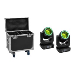 Set 2x Moving Head LED TMH-B120 Hypno + cutie cu roti EUROLITE 20001045