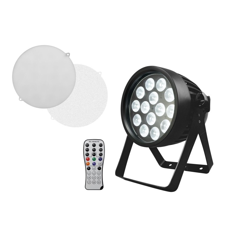 Set 4 Proiectoare LED de exterior weatherproof LED IP PAR 14x8W QCL + cutie transport EUROLITE 20001050
