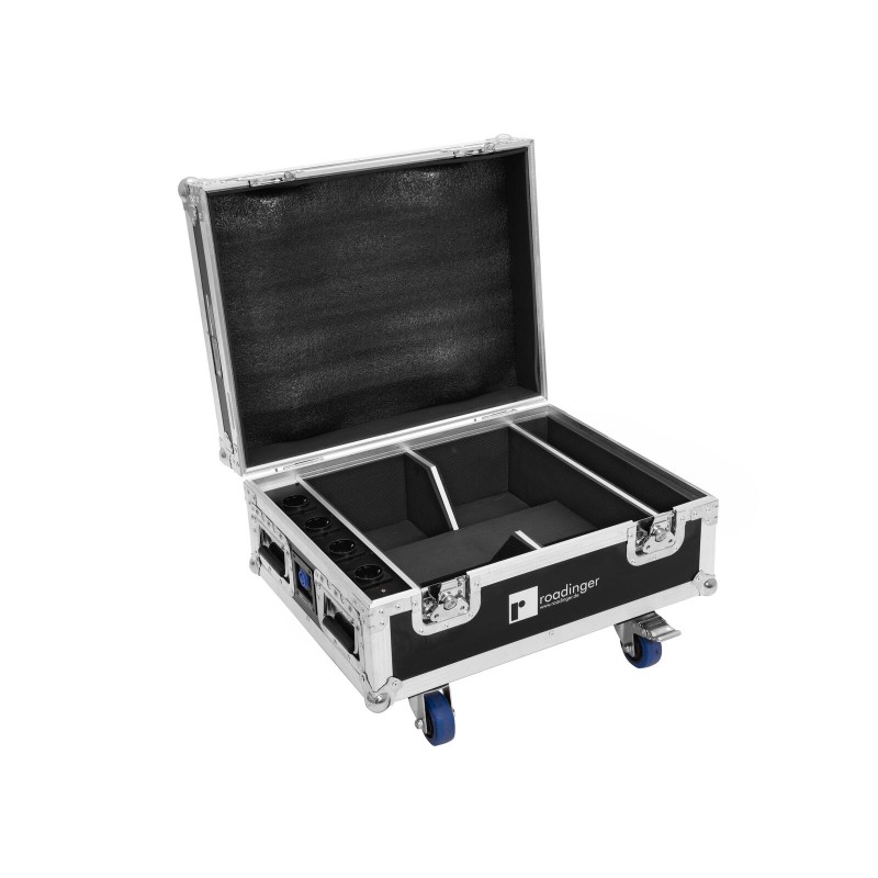 Set 4 Proiectoare LED AKKU IP UP-4 QCL Spot QuickDMX MK2 + cutie incarcare cu roti EUROLITE 20001057