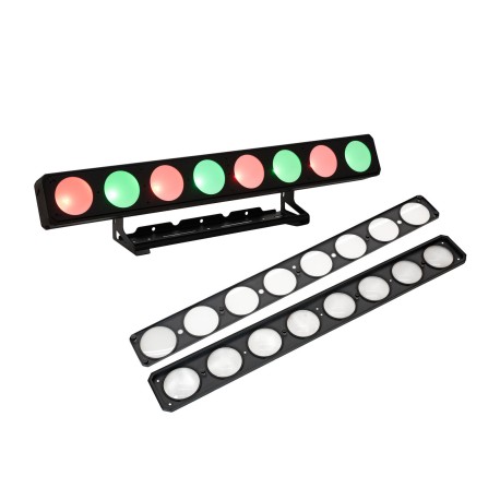 Set Bara LED PMB-8 COB QCL 30W + 2 discuri difuzoare EUROLITE 20001067