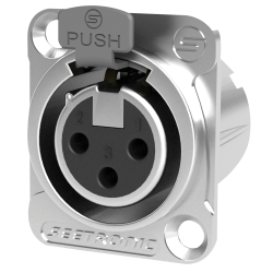Conector XLR mama, de sasiu Seetronic MK3F2C