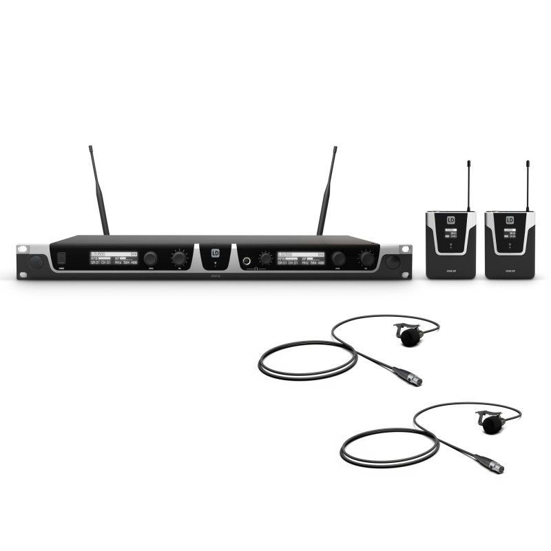 Set 2 lavaliere wireless, de rack LD System U506 BPL 2