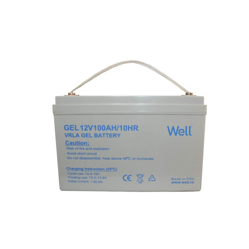 Acumulator plumb acid cu gel, terminal M8 Well 12V 100AH