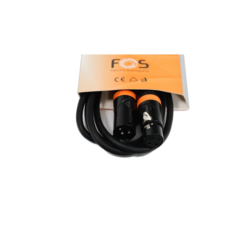 Cablu DMX 110 Ohm, 1.5m Fos FC-XLR3-1.5