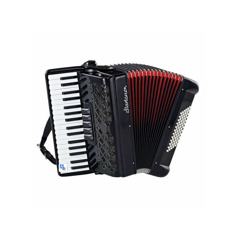 Acordeon Startone Piano Accordion 72 Black