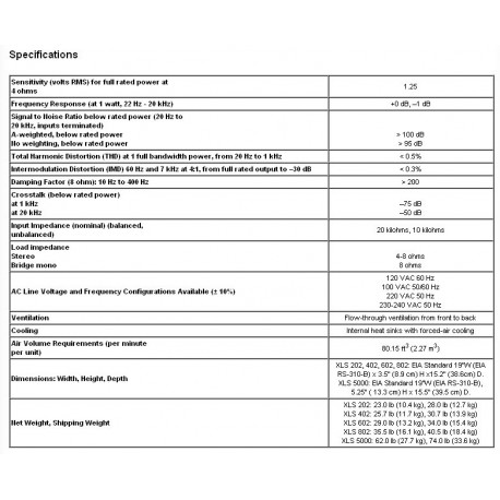Amplificator Crown XLS 402