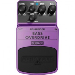 Efect pentru pedala Behringer BASS OVERDRIVE BOD400