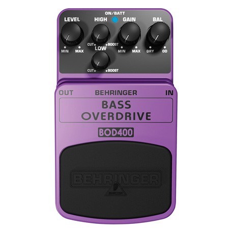 Efect pentru pedala Behringer BASS OVERDRIVE BOD400