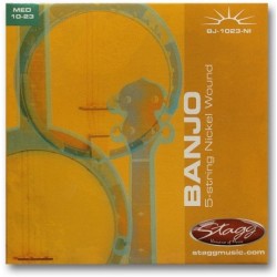 Set corzi nichel pentru banjo, Stagg BJ-1023-NI