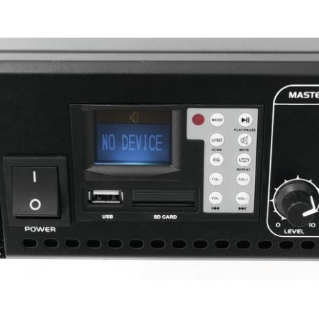 Amplificator 100V 6 zone cu mp3 player Omnitronic MPVZ-250.6P