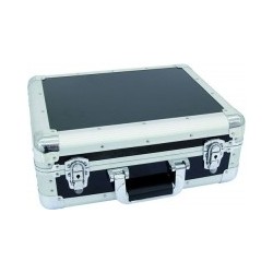 Flightcase de aluminiu pentru CD-uri, neagra, Roadinger 3012205B