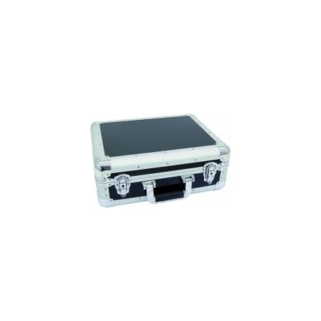 Flightcase de aluminiu pentru CD-uri, neagra, Roadinger 3012205B