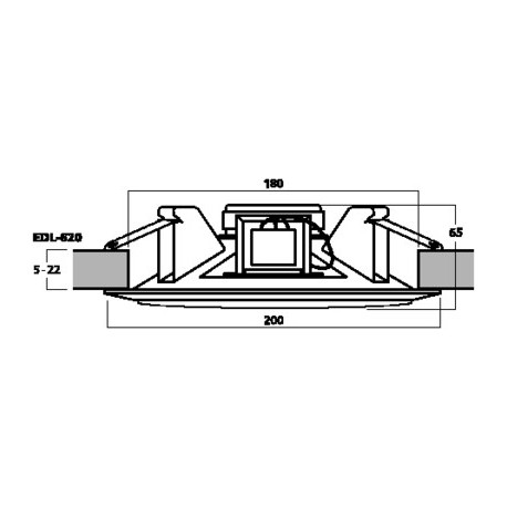 Difuzor 100V Monacor EDL-620