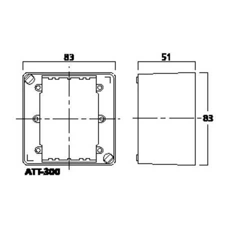 Surface-mount housing Monacor ATT-300