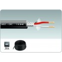 Cablu microfon 50m negru Monacor MLC-52/SW