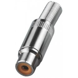 Conector RCA cablu Monacor T-702