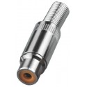 Conector RCA mama Monacor T-702
