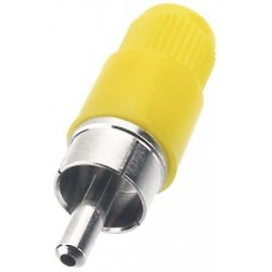 Conector RCA cablu Monacor T-700G/GE