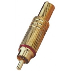 RCA plug Monacor T-708G/RT