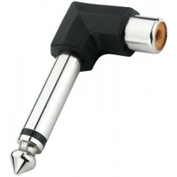 Adaptor Jack 6.3 tata mono - RCA mama 90 grd Monacor NTA-175A