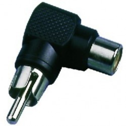 Adaptor RCA tata - RCA mama 90 grd Monacor NTA-103
