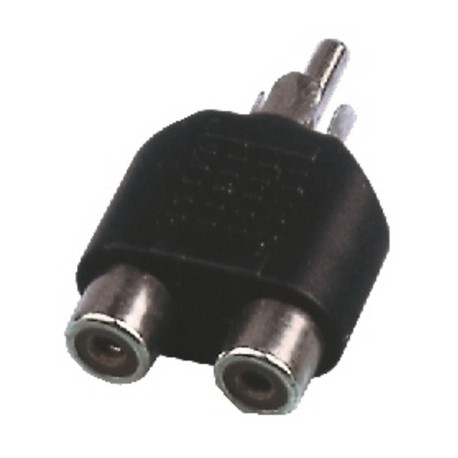 Adaptor RCA tata - 2 x RCA mama Monacor NTA-104