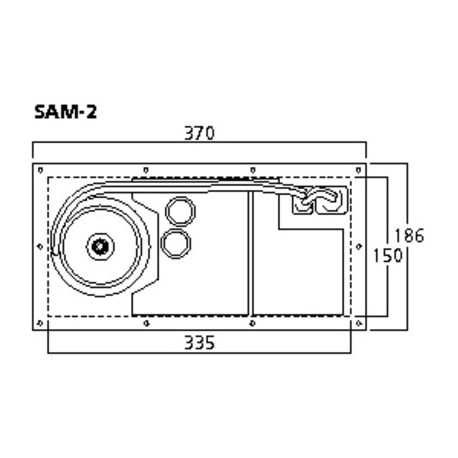 Subwoofer activ Monacor SAM-2