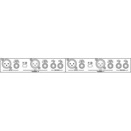 2-channel compressor/limiter Stage Line MCL-204