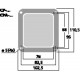 Panou conectori boxa Monacor CP-5/SW