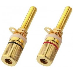 Pair of speaker pole terminals Monacor BP-500G