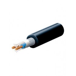 Cablu microfon, 2 fire,ecranat Sal MC 625/BK-m