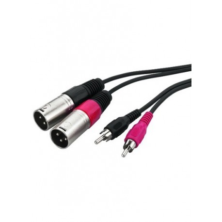 Cablu audio 2 RCA tata la 2 XLR tata Stage Line MCA-127P