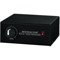 Stereo level and impedence matching amplifier Monacor SLA-35