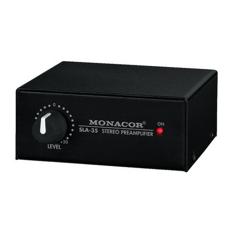 Stereo level and impedence matching amplifier Monacor SLA-35