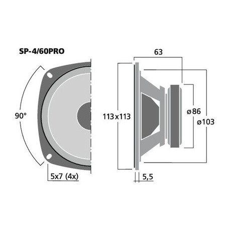 Difuzor medii Stage Line SP-4/60PRO