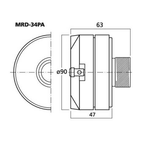 PA horn driver Stage Line MRD-34PA