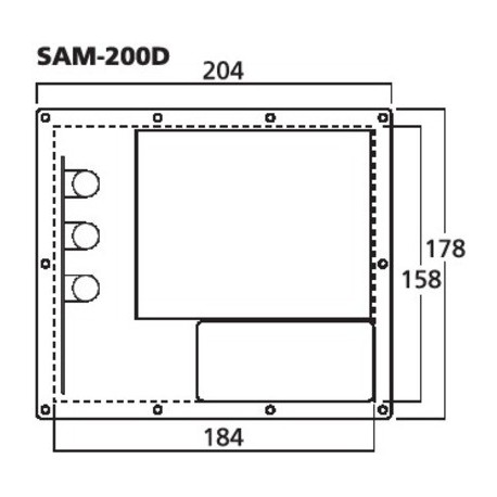 Modul amplificare subwoofer Monacor SAM-200D