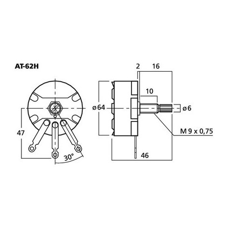 Atenuator boxe Monacor AT-62H