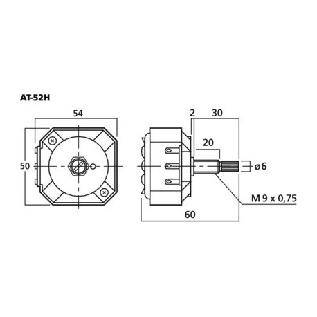 Atenuator boxe Monacor AT-52H