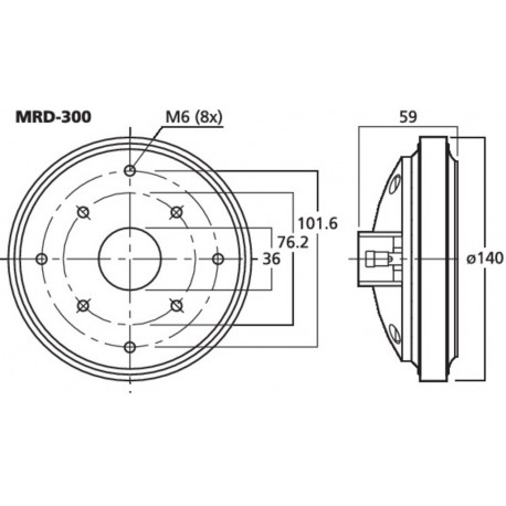 Driver horn Monacor MRD-300