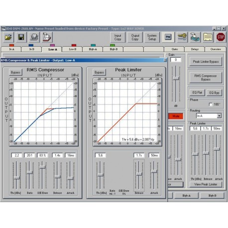 Digital speaker management system Stage Line DSM-260LAN