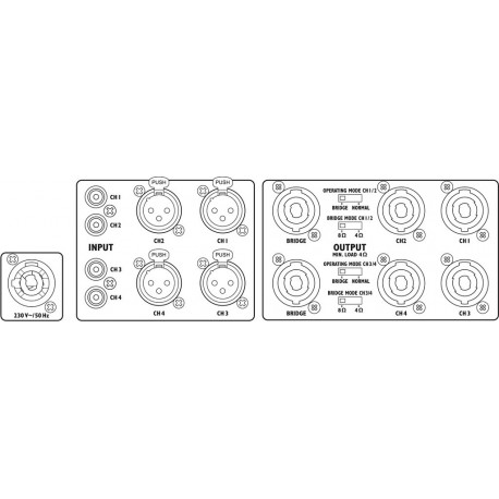 Amplificator digital 4 canale Stage Line STA-2000D