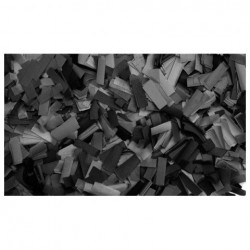 Confetti dreptunghiular Showtec 55 x 17mm, negru, 1Kg