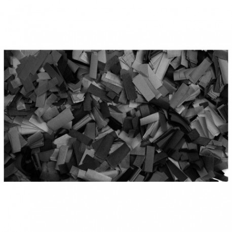 Confetti dreptunghiular Showtec 55 x 17mm, negru, 1Kg