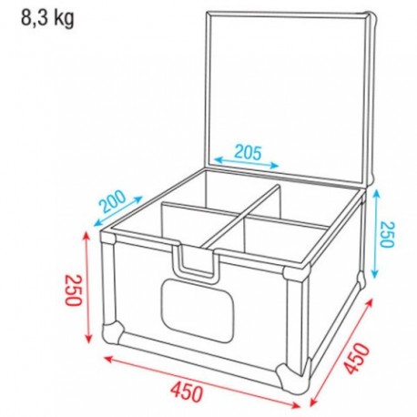 Case 4 x PAR 56 DAP Audio LCA-PAR1