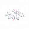 Grinda Showtec 4-Way horizontal Pro-30 Step F Truss