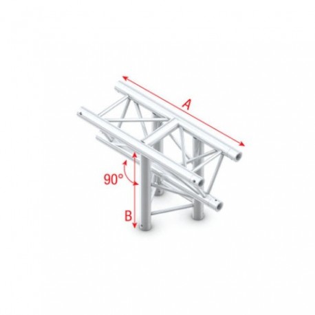 Grinda Showtec T-Cross vertical 3-way, apex down Deco-22 Triangle