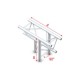 Grinda Showtec T-Cross up/down 3-way Deco-22 Triangle