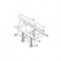 Grinda Showtec T-Cross vertical 3-way, apex up Pro-30 Triangle F Truss