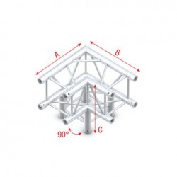 Grinda colt Showtec Corner 3-way 90 Deco-22 Square